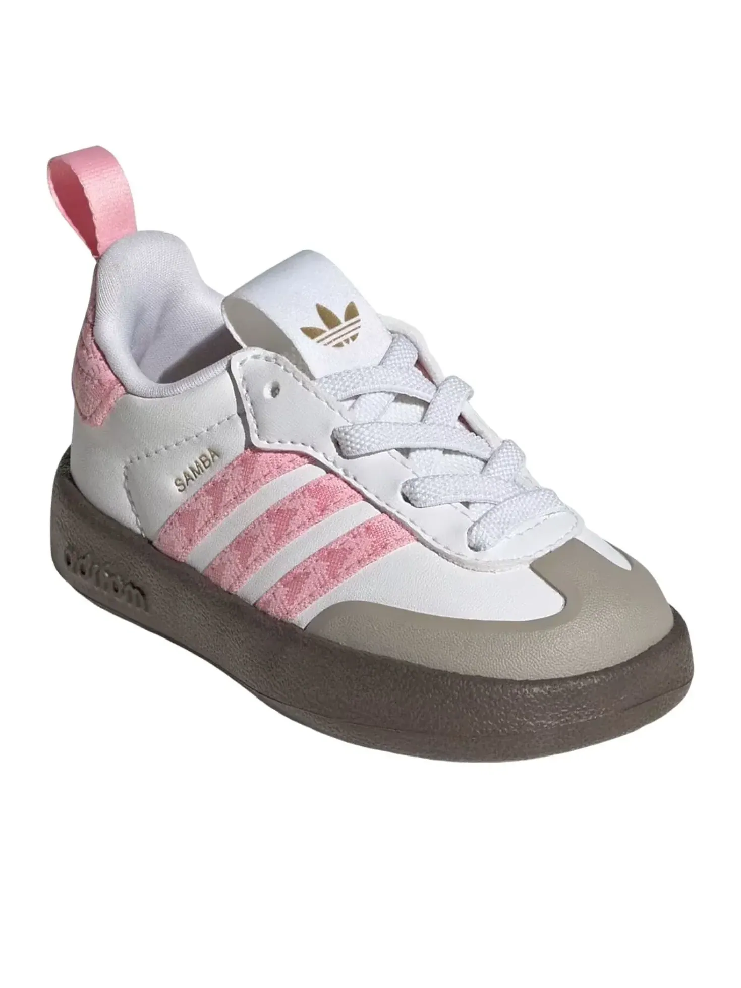 Кроссовки (TD) Adidas Smaba 'Cloud White Light Pink' — изображение 2 из 6, розовый