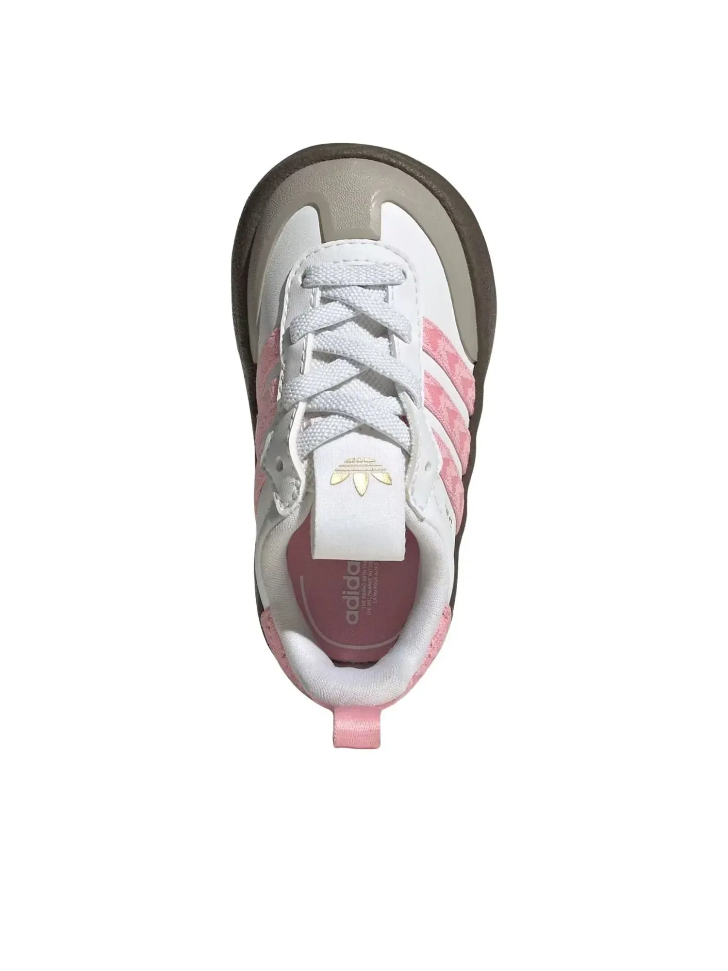 Кроссовки (TD) Adidas Smaba 'Cloud White Light Pink' — изображение 4 из 6, розовый