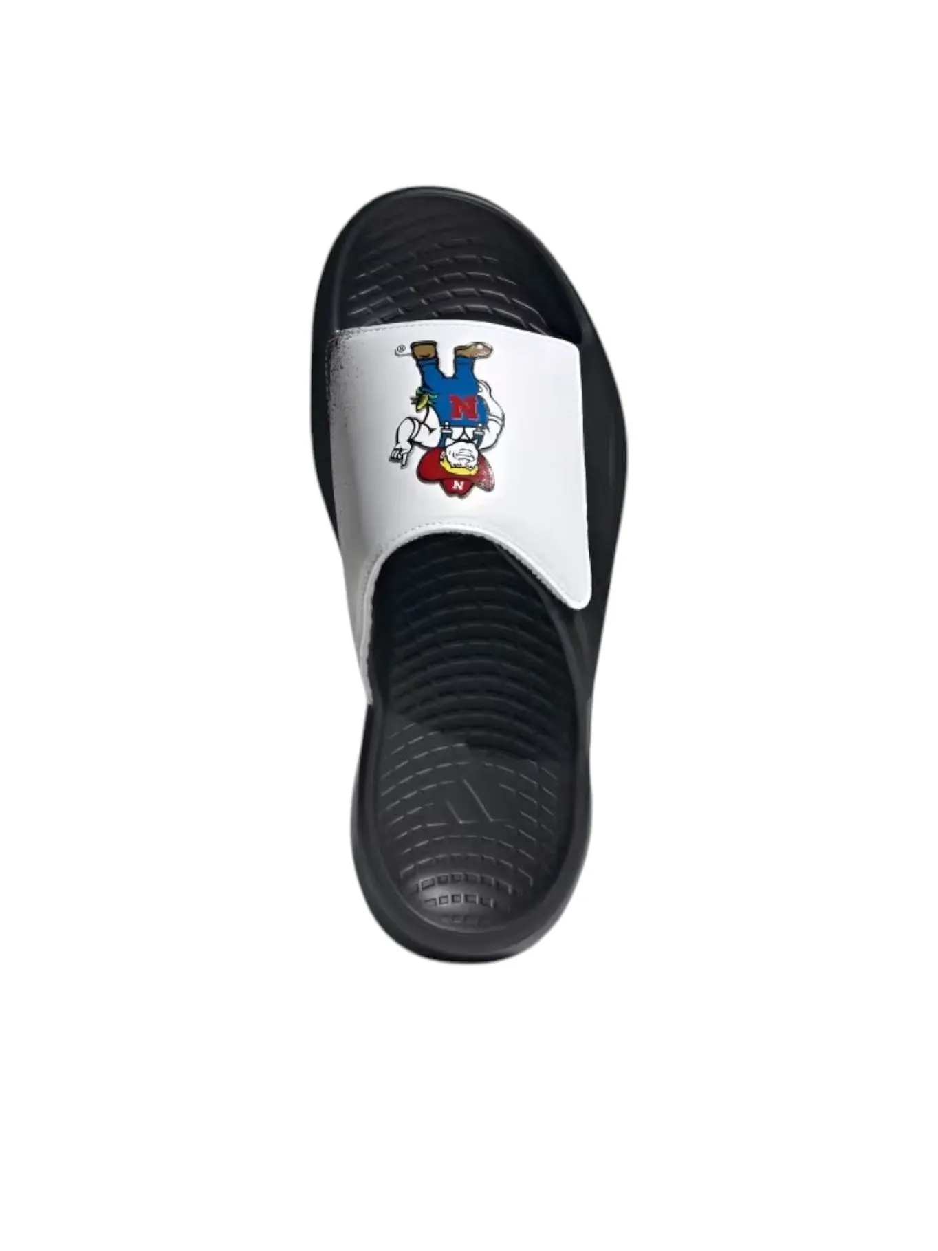 Шлепанцы Adidas x NCAA Lightblaze Slide 'Nebraska Cornhuskers' — изображение 4 из 7, черный/красный/белый