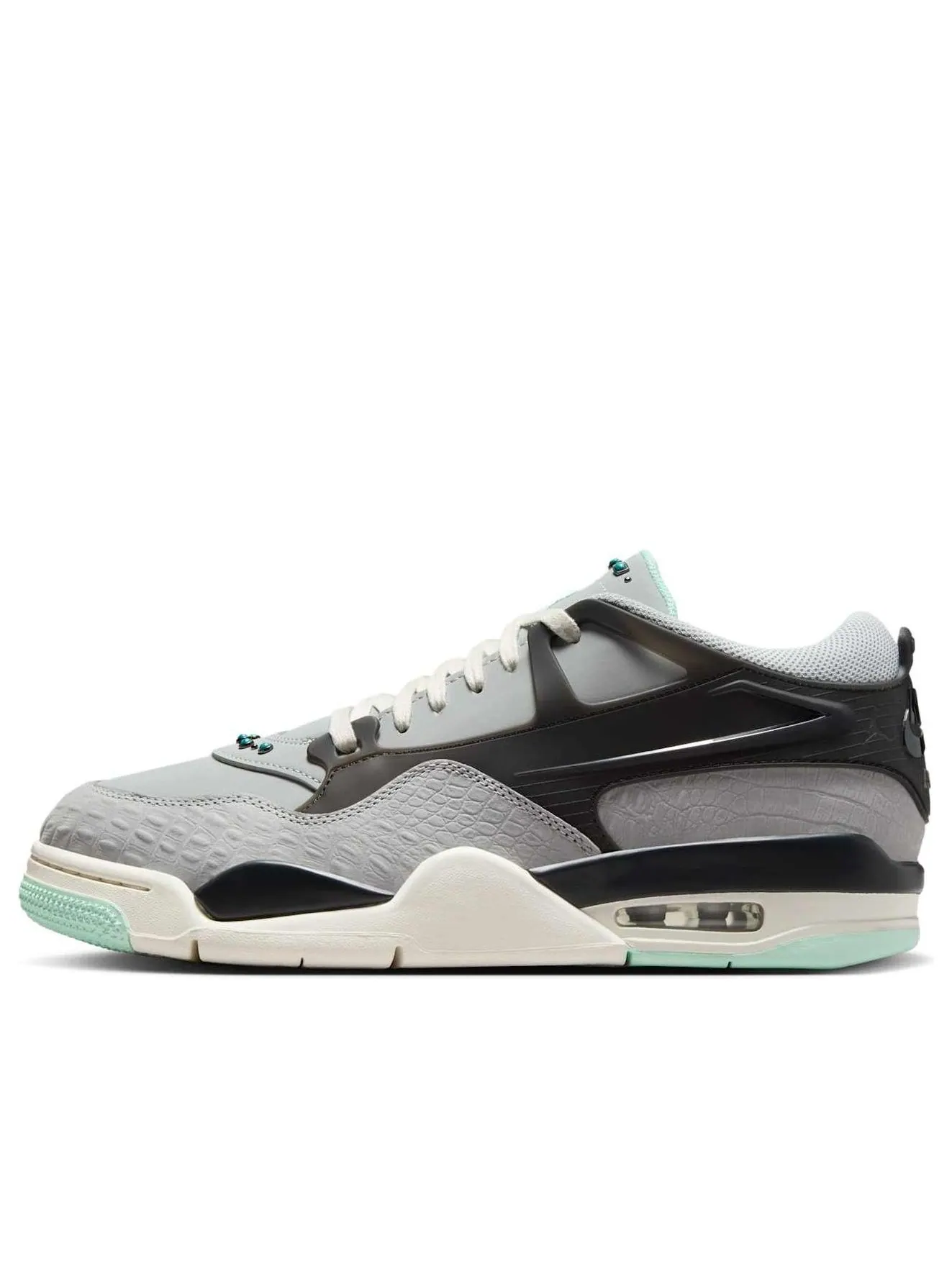 Кроссовки (WMNS) Air Jordan 4 RM 'Turquoise' — изображение 1 из 6, серый