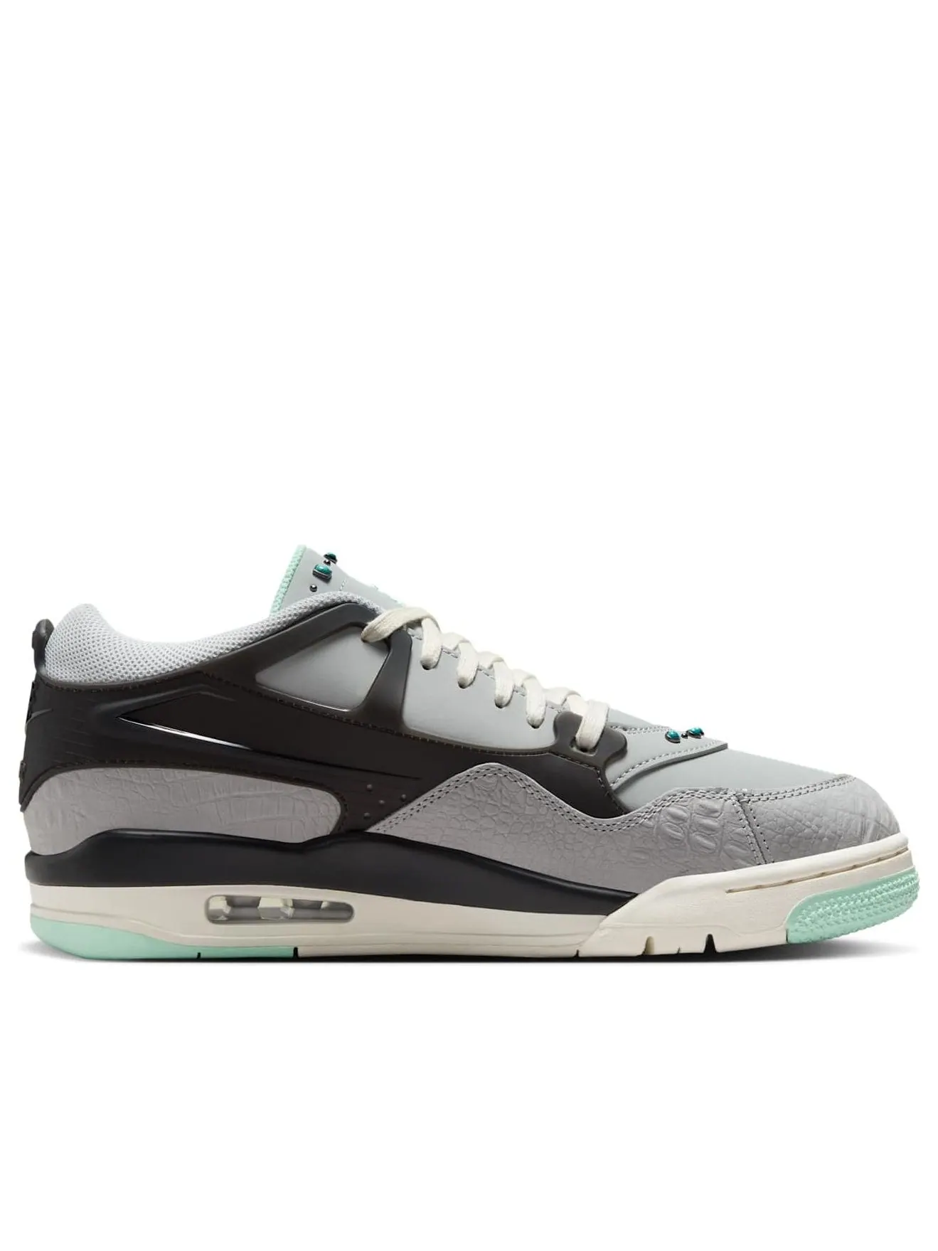 Кроссовки (WMNS) Air Jordan 4 RM 'Turquoise' — изображение 2 из 6, серый