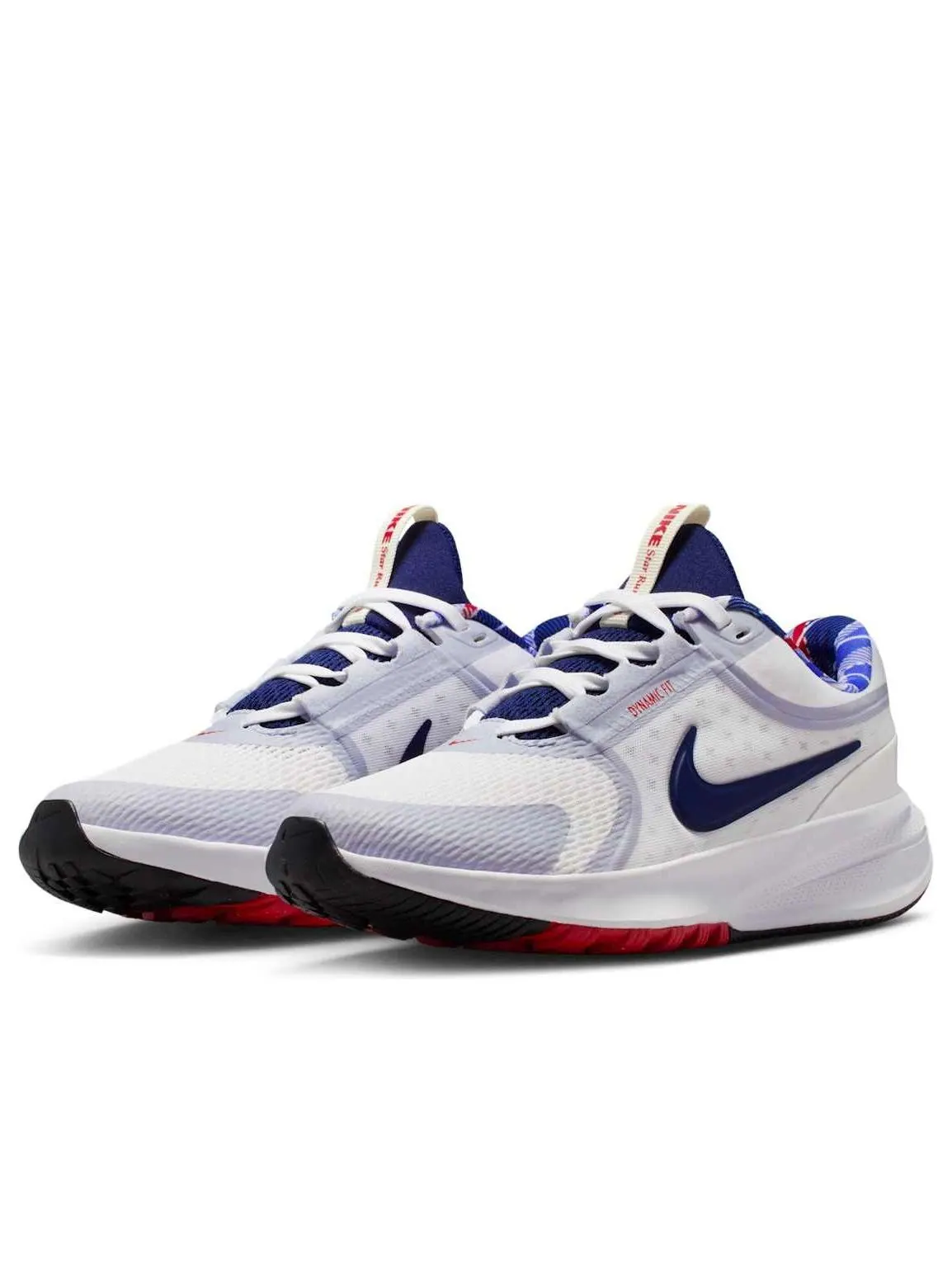 Кроссовки (GS) Nike Star Runner 5 'White Midnight Navy Fire Red' — изображение 4 из 6, белый