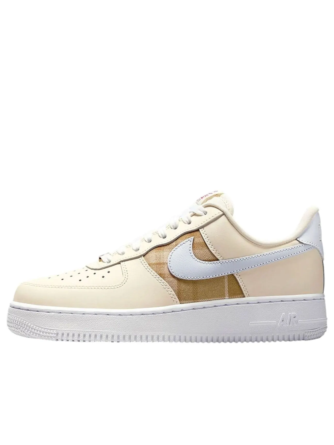 (WMNS) Nike Air Force 1 07 'White Cream Plaid Retro' — изображение 1 из 3, белый/кремовый