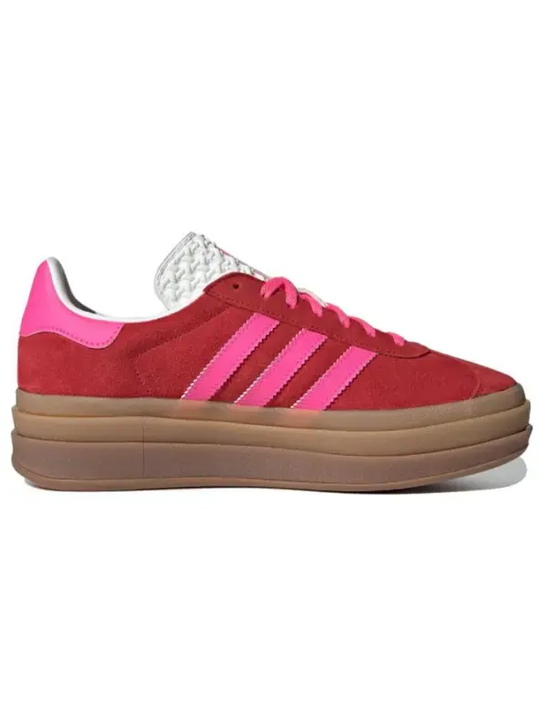 Кроссовки газель смелые Adidas — изображение 2 из 4, красный/розовый/белый