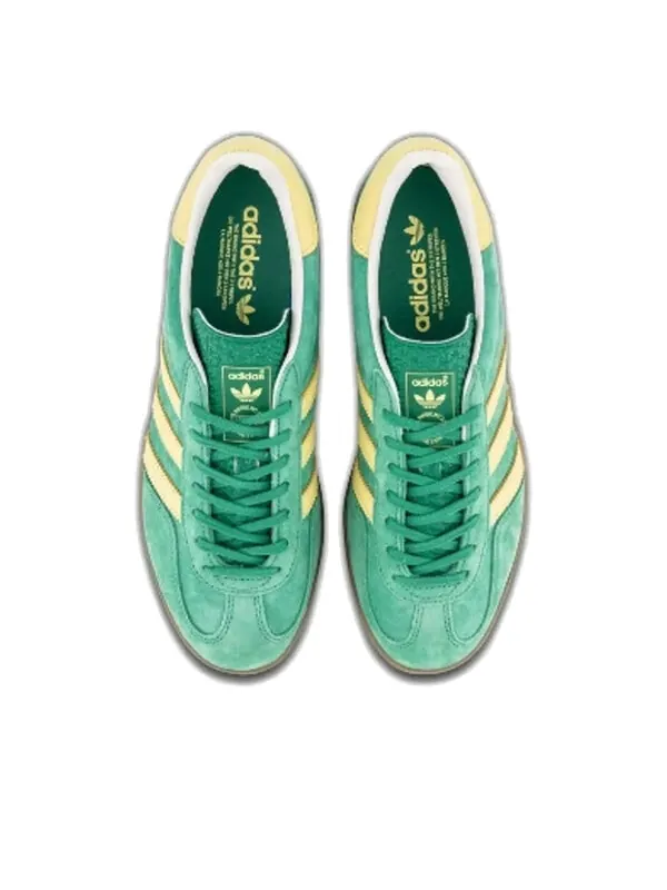Кроссовки оригинальные gazelle для помещений Adidas — изображение 4 из 4, зеленый/желтый/бежевый