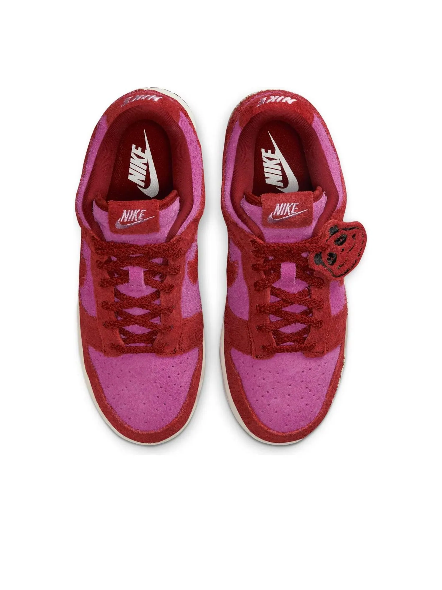 Кроссовки (WMNS) Nike Dunk Low Panda 'Picante Red' — изображение 2 из 6, розовый