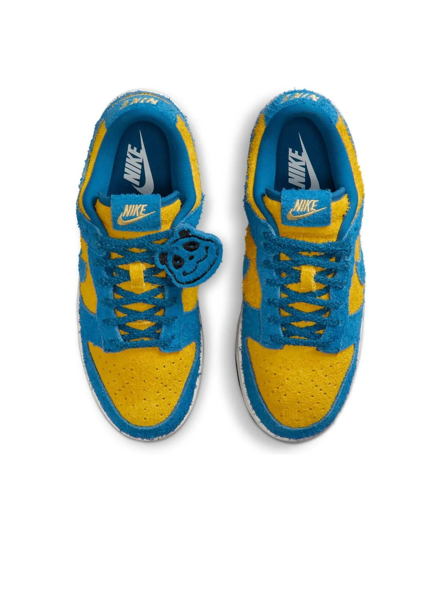 Кроссовки (WMNS) Nike Dunk Low Panda 'Blue Gold' — изображение 2 из 6, синий