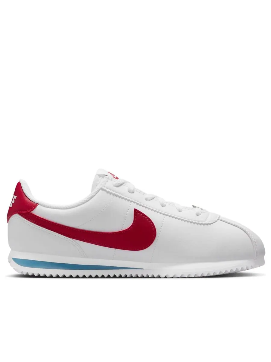 Кроссовки (GS) Nike Cortez 'White Blue Red' — изображение 2 из 6, белый