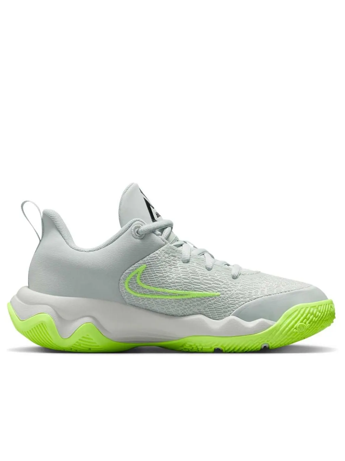 Кроссовки (GS) Nike Giannis Immortality 4 'Light Silver Volt Black' — изображение 6 из 6, серебряный