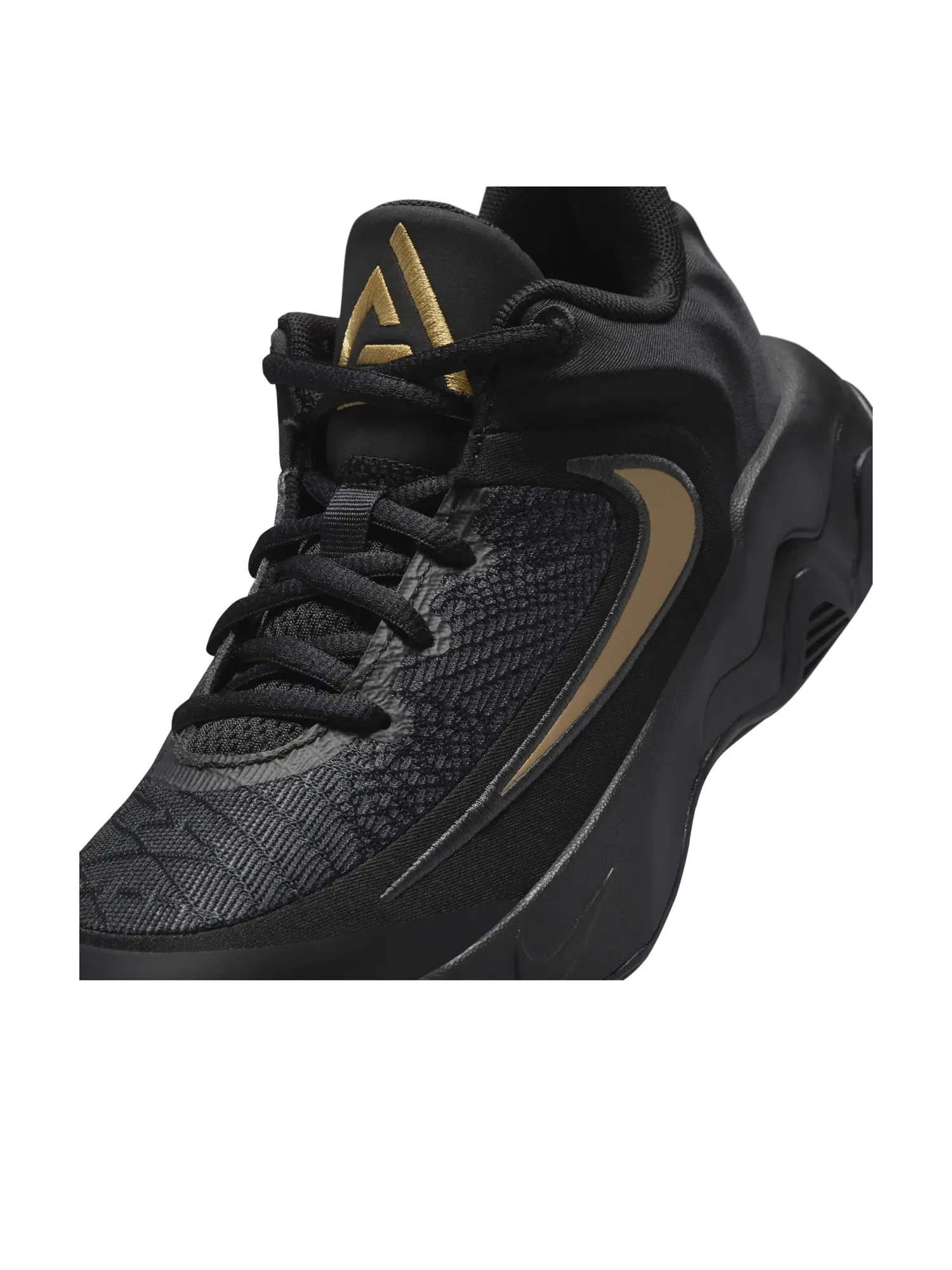 Кроссовки Nike Giannis Immortality 4 'Black Metallic Gold' IH7664-005 — изображение 5 из 7, черный