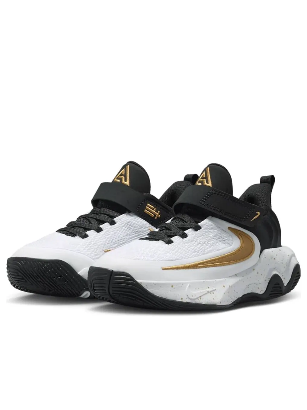 Кроссовки (PS) Nike Giannis Immortality 4' Black White Metallic Gold' — изображение 4 из 6, черный