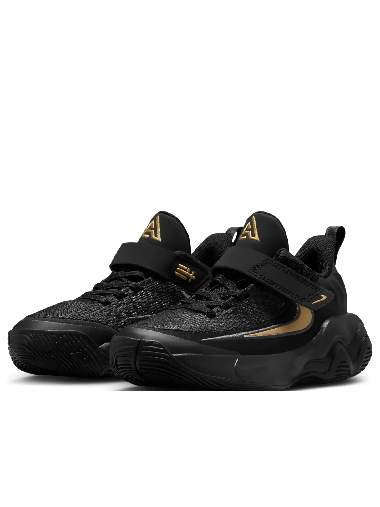 Кроссовки (PS) Nike Giannis Immortality 4 'Black Metallic Gold' — изображение 3 из 7, черный