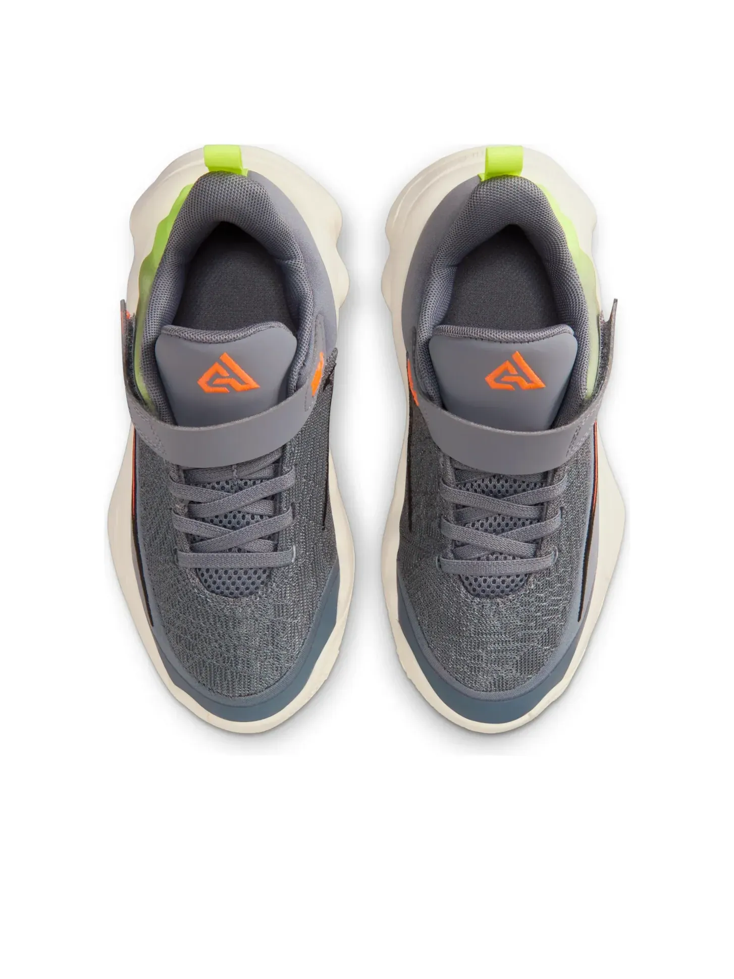 Кроссовки (PS) Nike Giannis Immortality 4 'Deep Gray Fluorescent Yellow' — изображение 2 из 6, серый