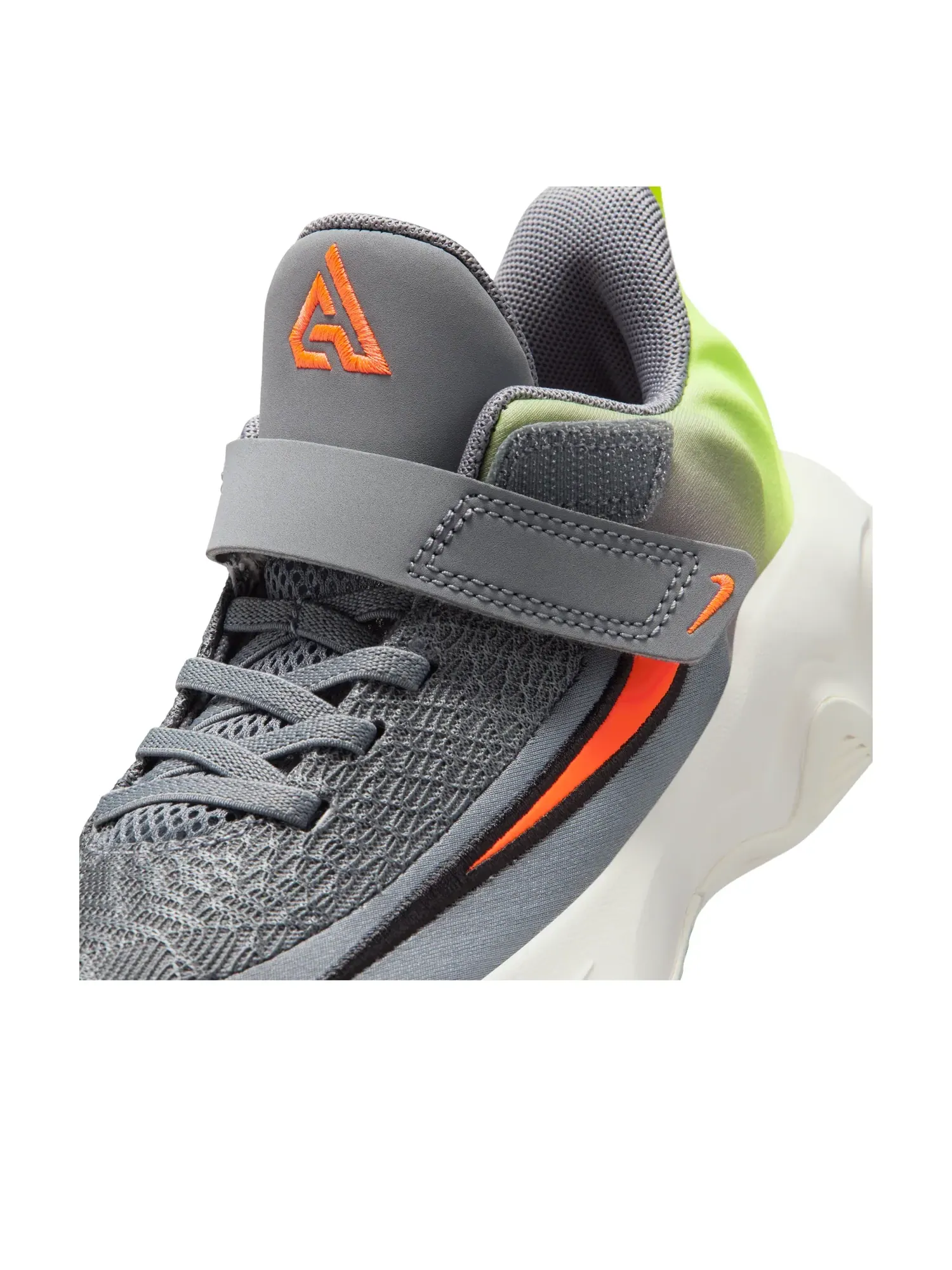 Кроссовки (PS) Nike Giannis Immortality 4 'Deep Gray Fluorescent Yellow' — изображение 5 из 6, серый