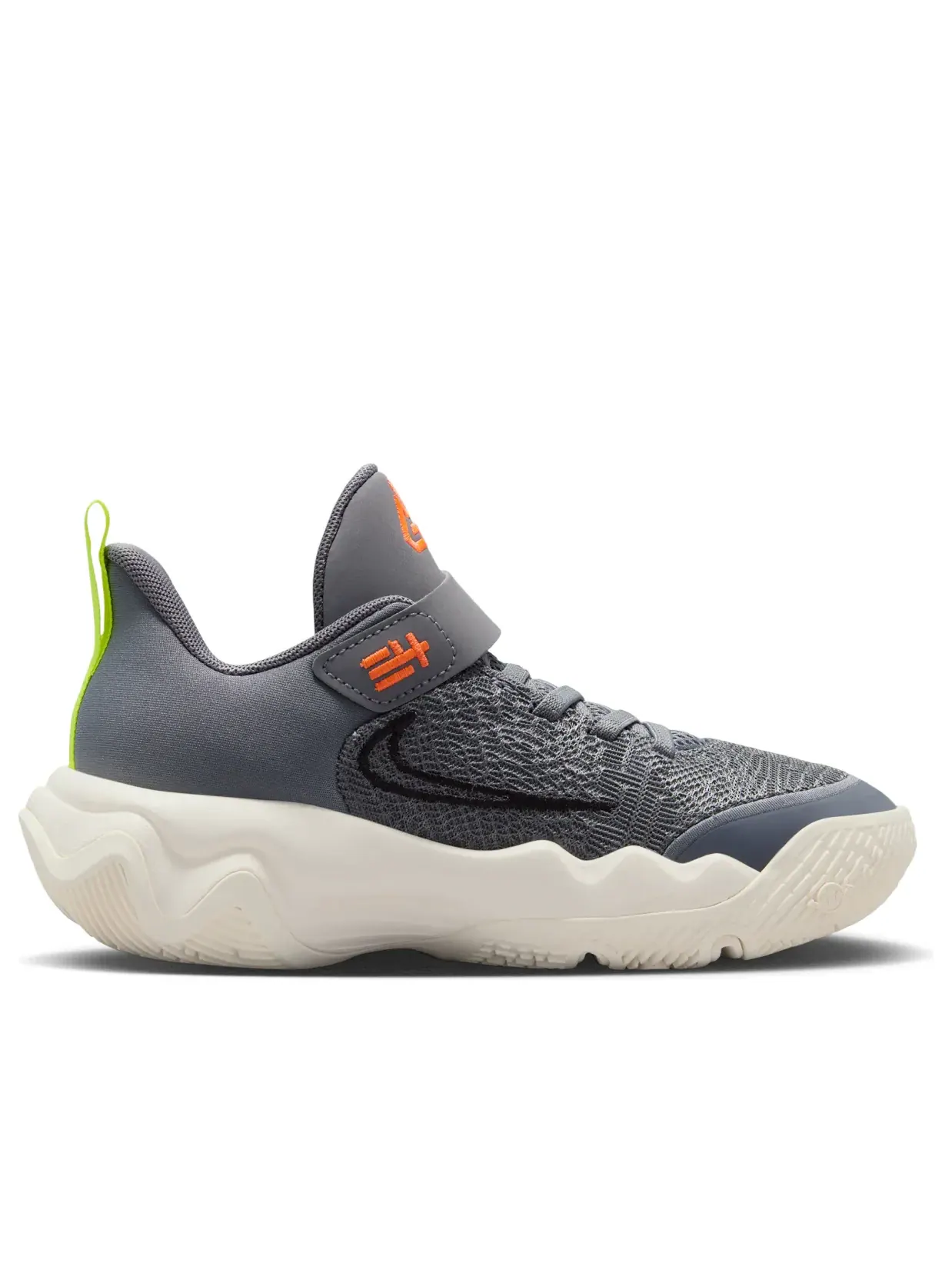 Кроссовки (PS) Nike Giannis Immortality 4 'Deep Gray Fluorescent Yellow' — изображение 6 из 6, серый