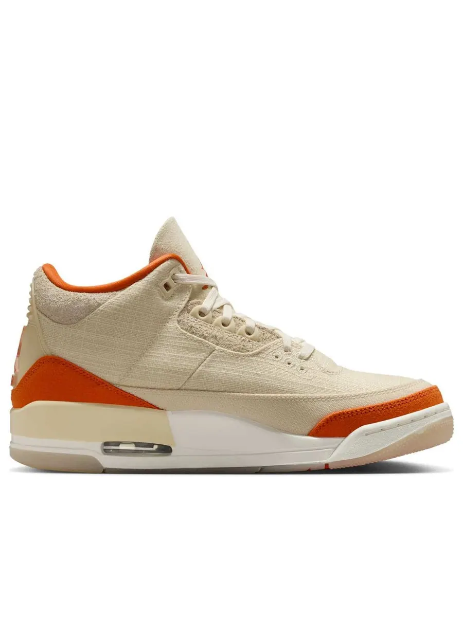 Кроссовки (WMNS) Air Jordan 3 Retro TEX 'Starfish' — изображение 2 из 6, бежевый