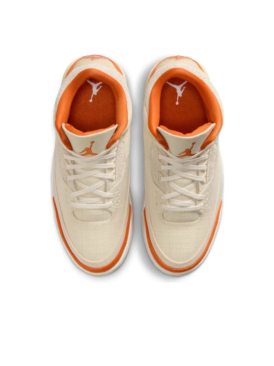 Кроссовки (WMNS) Air Jordan 3 Retro TEX 'Starfish' — изображение 4 из 6, бежевый