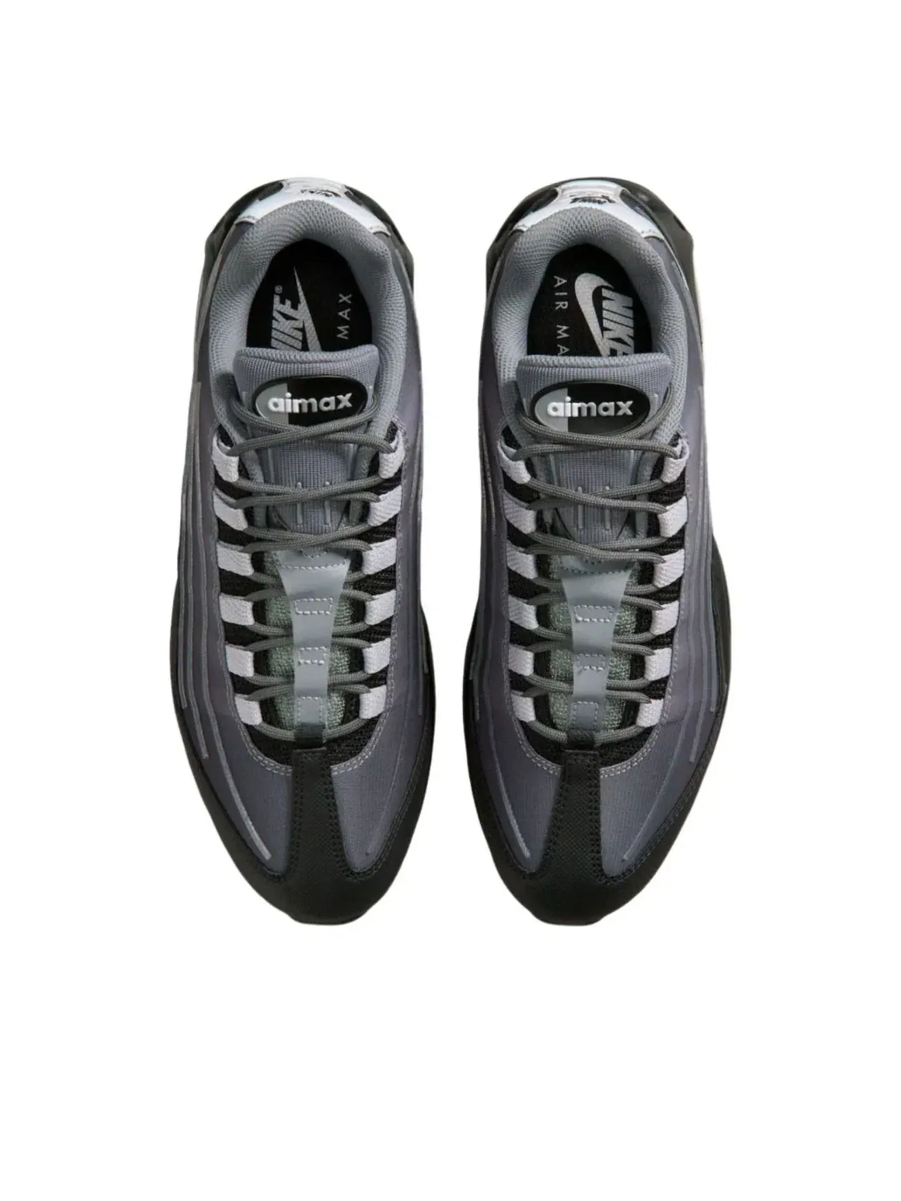 Кроссовки Nike Air Max 95 Big Bubble 'Smoke Grey Wolf Grey' IH7853-001 — изображение 3 из 5, серый