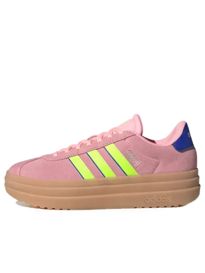 Кроссовки (WMNS) adidas VL Court Bold 'Pink Spark Lucid Lemon' — изображение 1 из 5, розовый