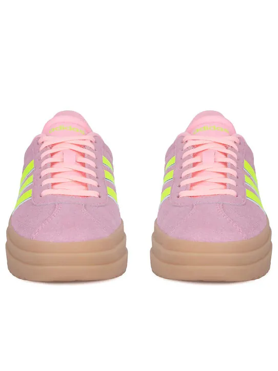 Кроссовки (WMNS) adidas VL Court Bold 'Pink Spark Lucid Lemon' — изображение 4 из 5, розовый