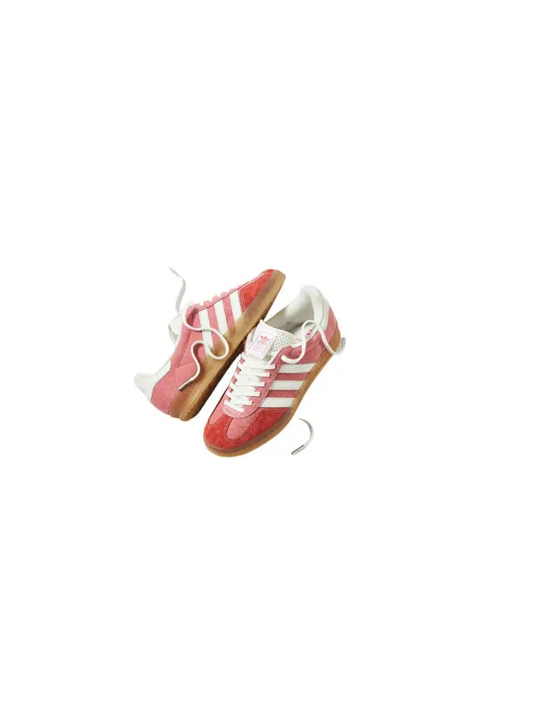 Кроссовки x end gazelle indoor 'laundromat pink' Adidas — изображение 2 из 3, розовый/красный/белый