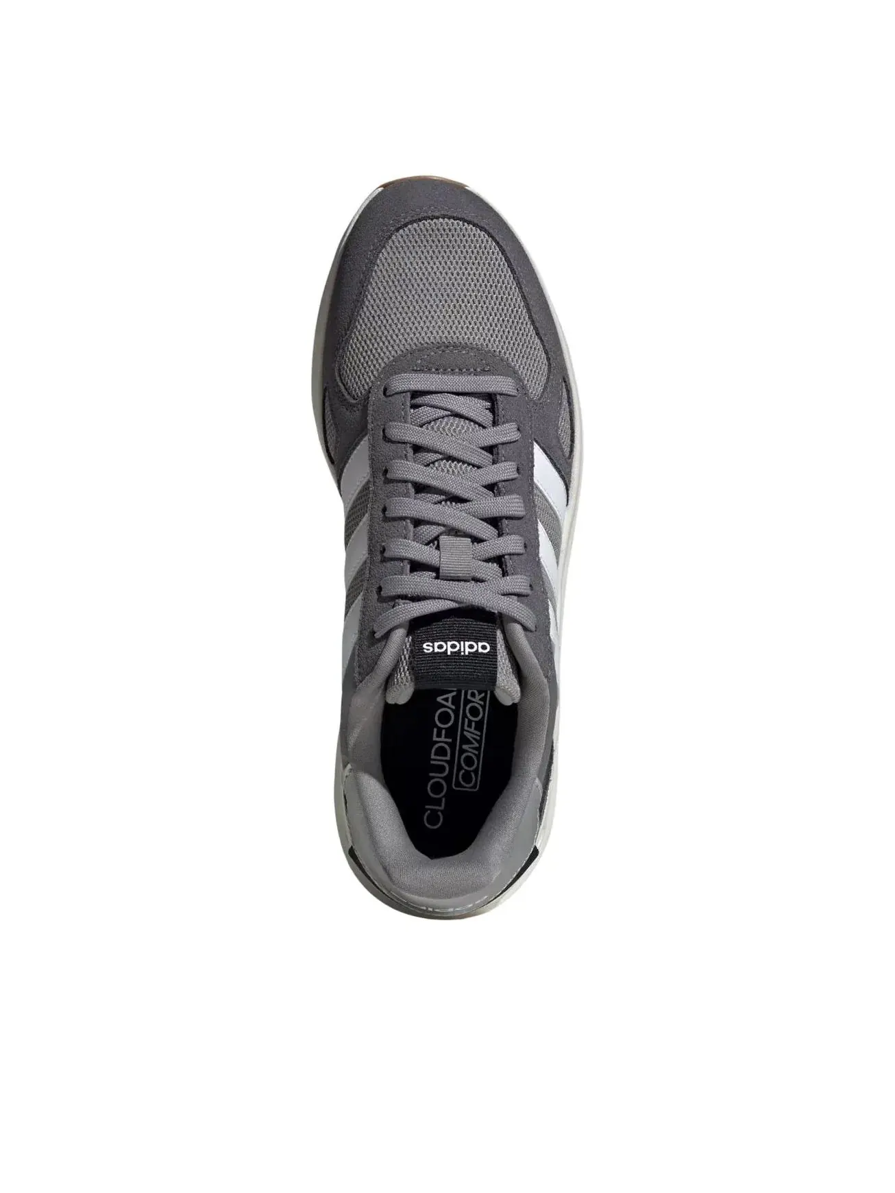 Кроссовки Adidas Run 84 'Charcoal Solid Grey Cloud White' — изображение 2 из 5, серый