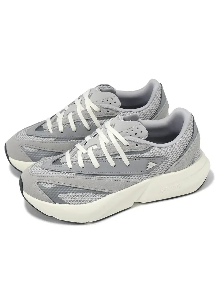 Кроссовки (WMNS) adidas LIGHTBLAZE 'Grey White' — изображение 2 из 5, серый