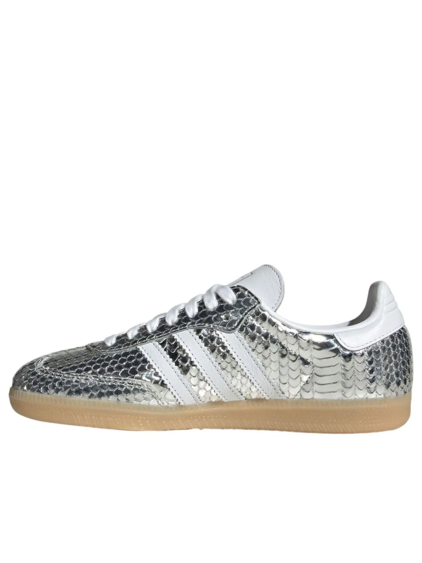 (WMNS) Adidas Samba Patent Snakeskin 'Silver Metallic' — изображение 1 из 6
