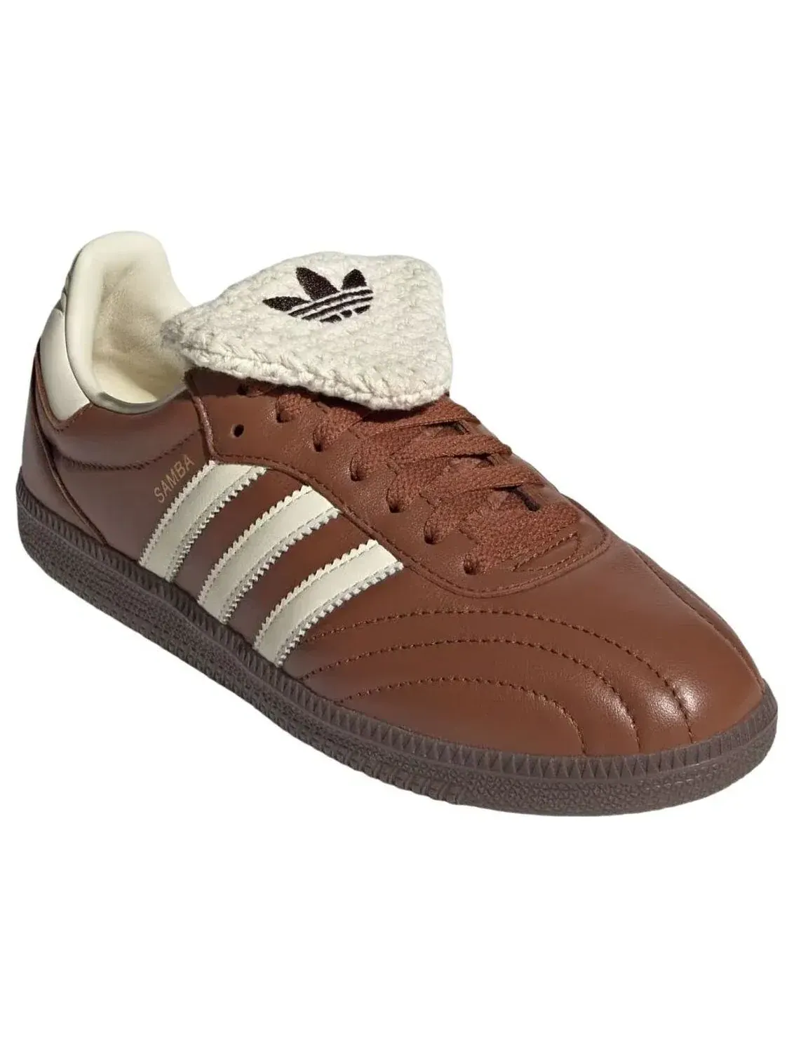 Кроссовки (WMNS) Adidas Samba Long Tongue 'Dusky Bronze Cream White' — изображение 4 из 5, коричневый