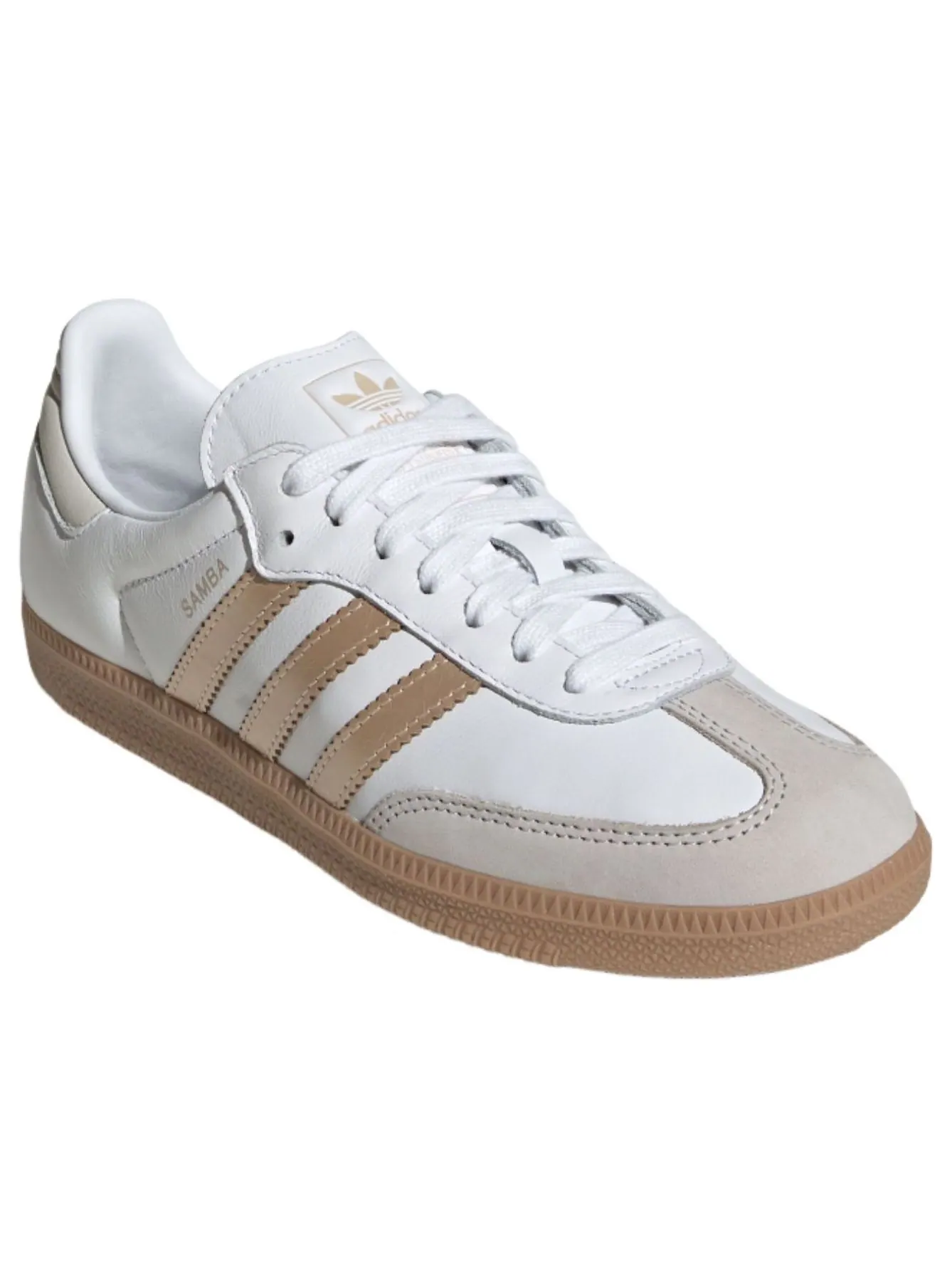 (WMNS) Adidas Samba OG 'White Wonder Gold Grey' — изображение 2 из 5