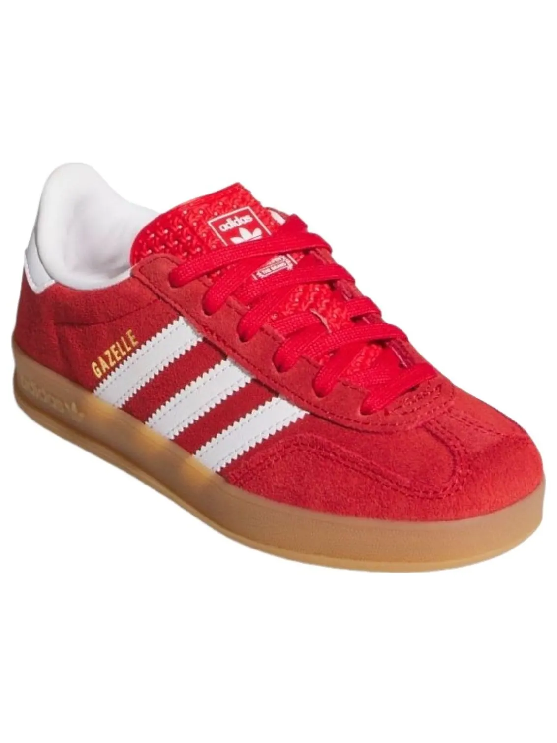 (PS) Adidas Gazelle Indoor 'Better Scarlet White Gum' — изображение 4 из 5, белый