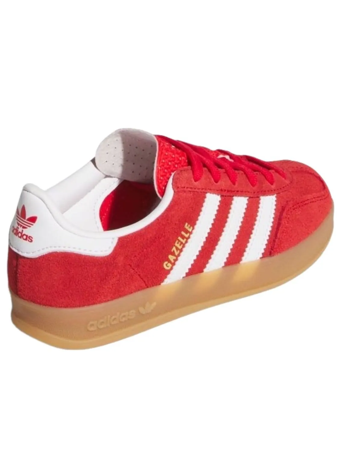 (PS) Adidas Gazelle Indoor 'Better Scarlet White Gum' — изображение 5 из 5, белый