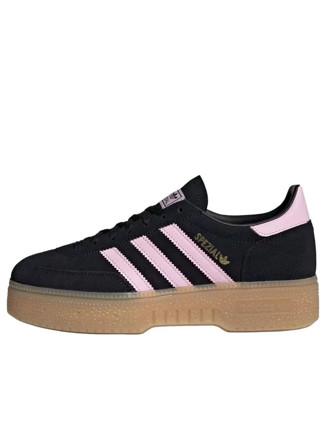 Кроссовки (WMNS) Adidas Handball Spezial Bold 'Black Clear Pink Gum' — изображение 1 из 5, черный