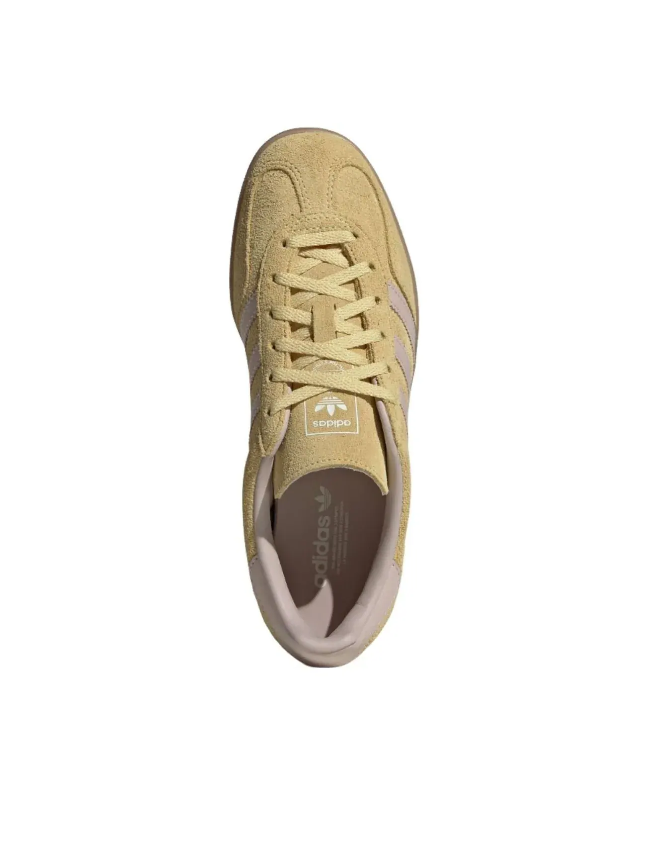 Кроссовки (WMNS) Adidas Gazelle Indoor 'Yellow Beige' — изображение 2 из 5, желтый