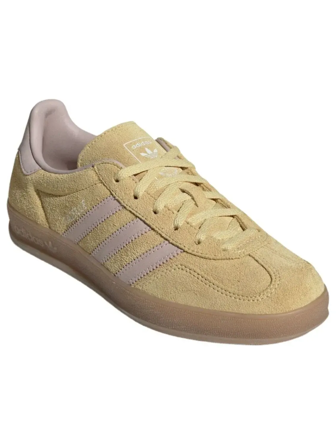 Кроссовки (WMNS) Adidas Gazelle Indoor 'Yellow Beige' — изображение 4 из 5, желтый