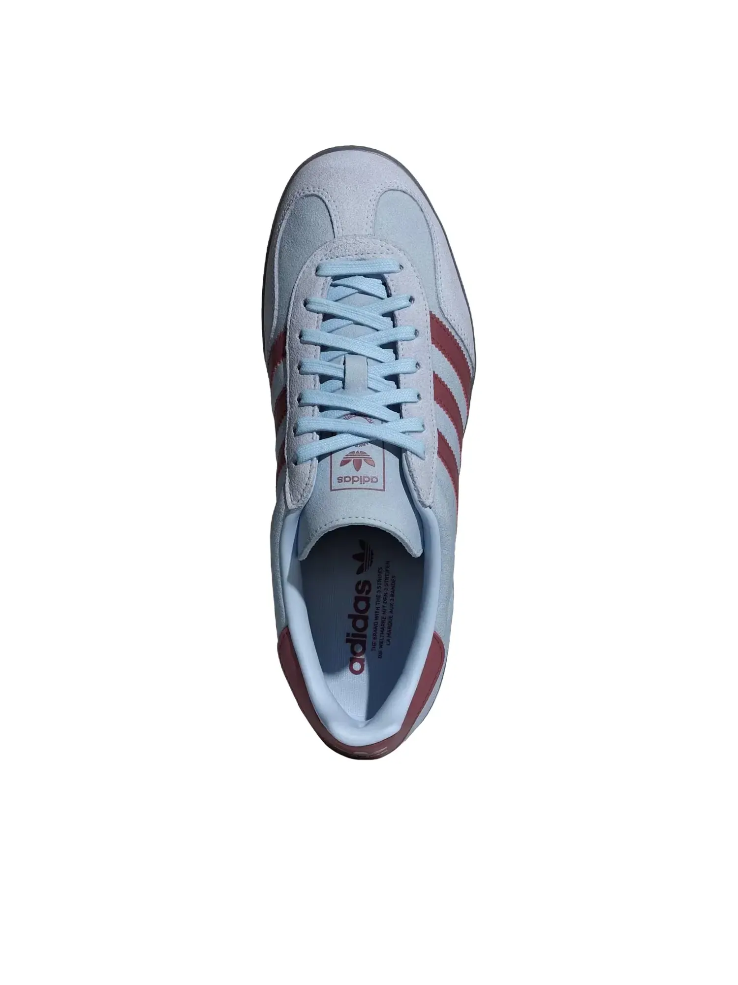 Мужские кроссовки замшевые с принтом Gazelle Indoor Adidas — изображение 3 из 5, синий
