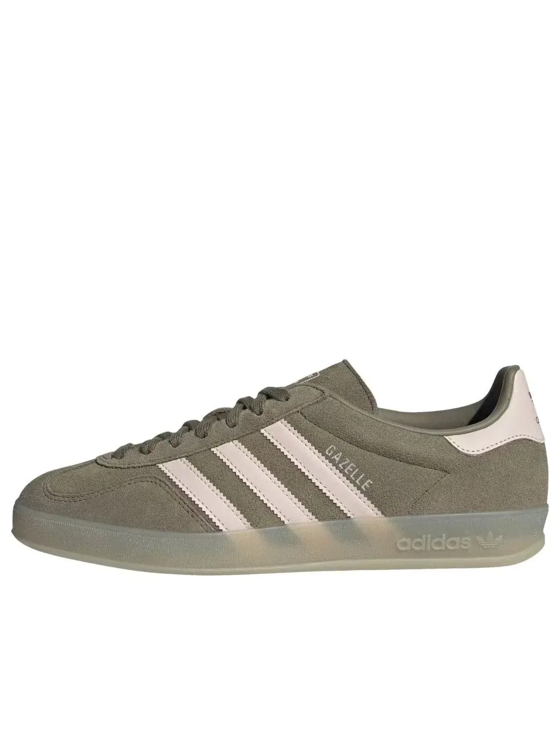 Мужские кеды с шнуровкой модель Gazelle Indoor Adidas — изображение 1 из 5, бежевый