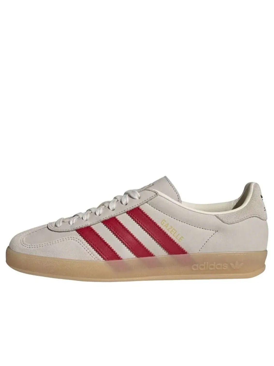 Кроссовки Adidas Gazelle Indoor 'Cream White Red Gum' — изображение 1 из 5, белый