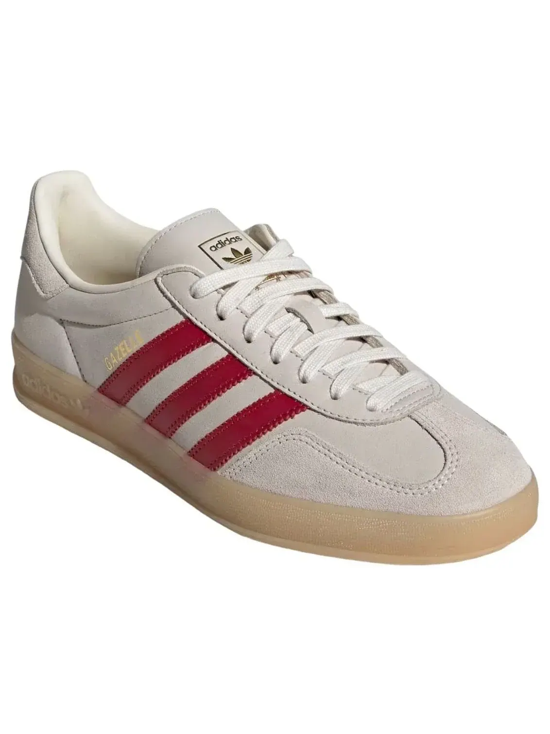 Кроссовки Adidas Gazelle Indoor 'Cream White Red Gum' — изображение 4 из 5, белый