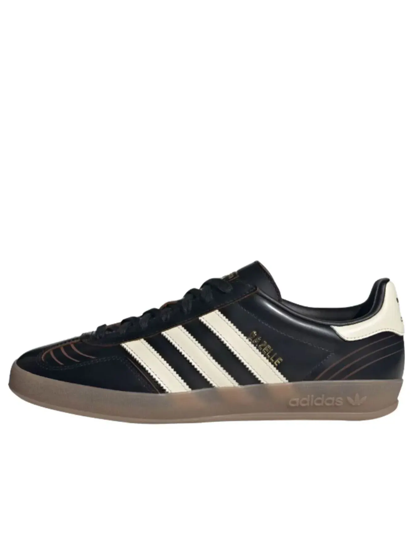 Кроссовки Adidas Gazelle Indoor 'Core Black Cream White Gum' IH9679 — изображение 1 из 6, черный