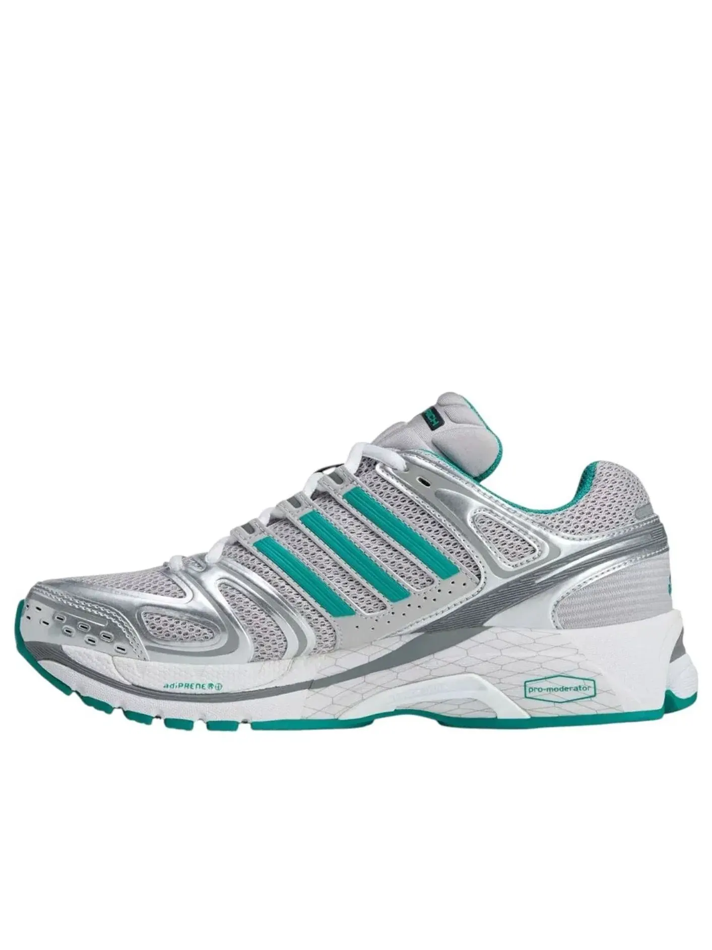 Мужские кроссовки с верхом из сетки Adistar Control 5 Adidas — изображение 1 из 5, серебряный