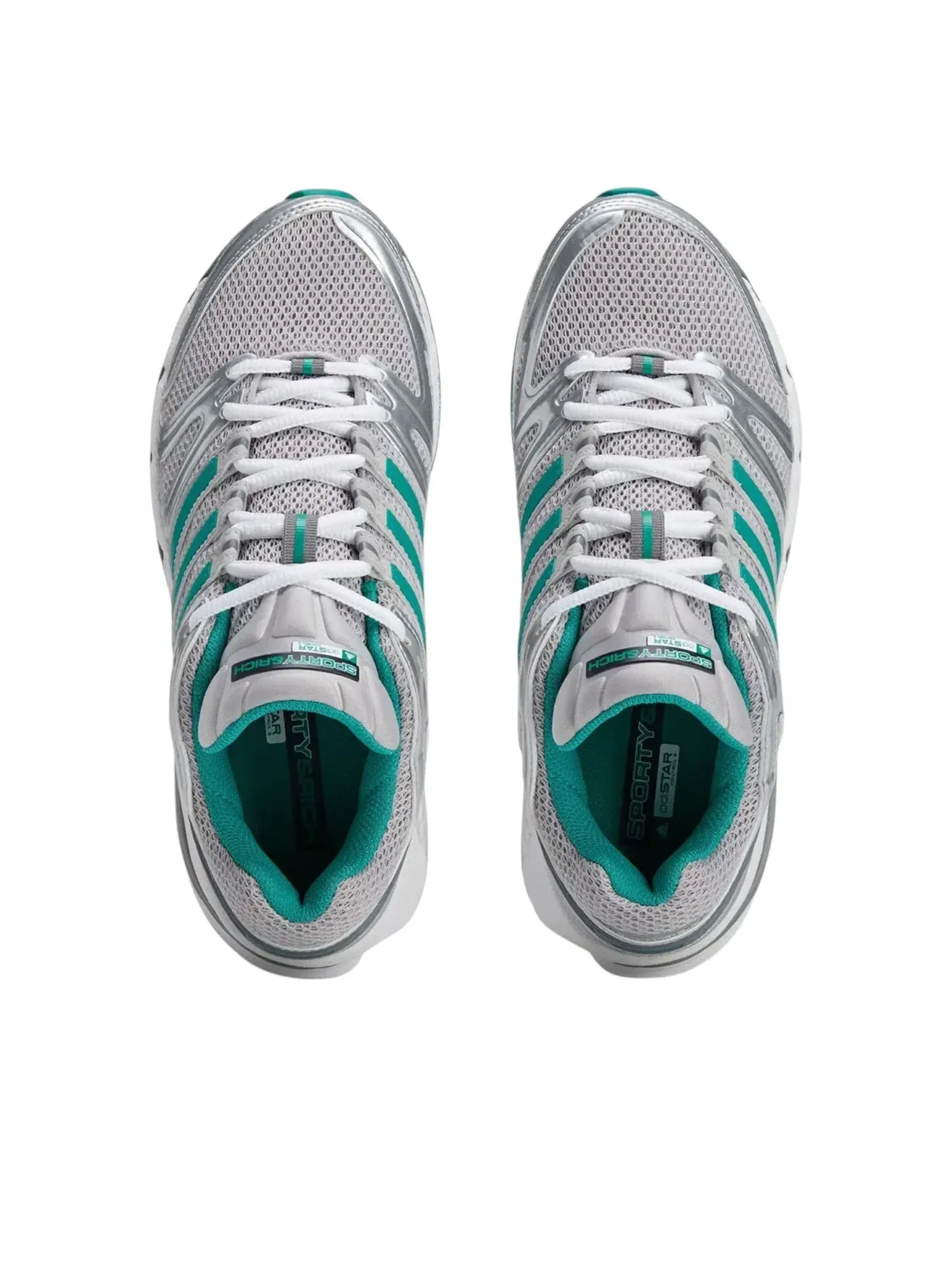 Мужские кроссовки с верхом из сетки Adistar Control 5 Adidas — изображение 2 из 5, серебряный