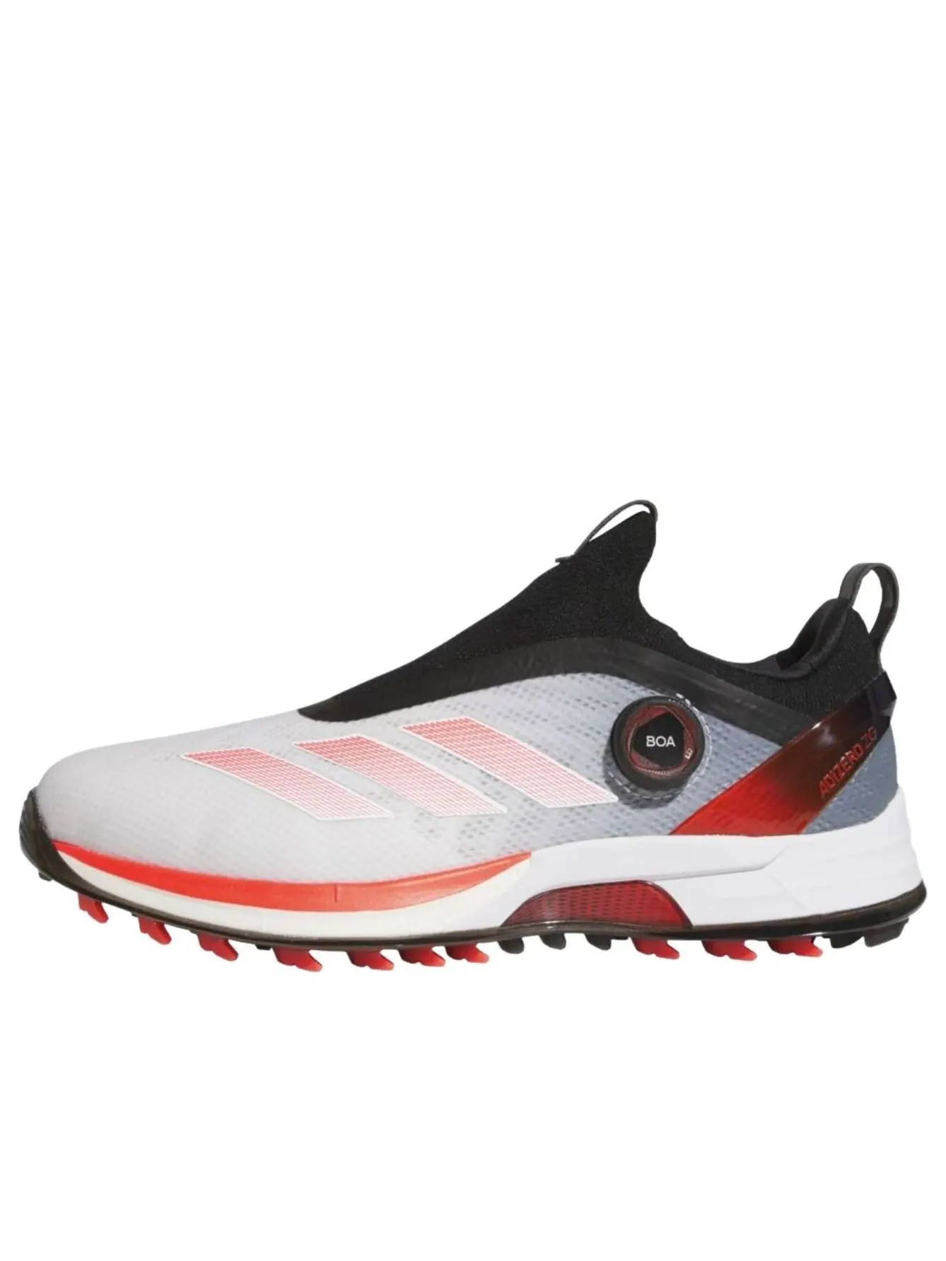 Adidas Adizero ZG Boa Spikeless Golf 'Cloud White Lucid Red Core Black' — изображение 1 из 6, белый/красный/черный
