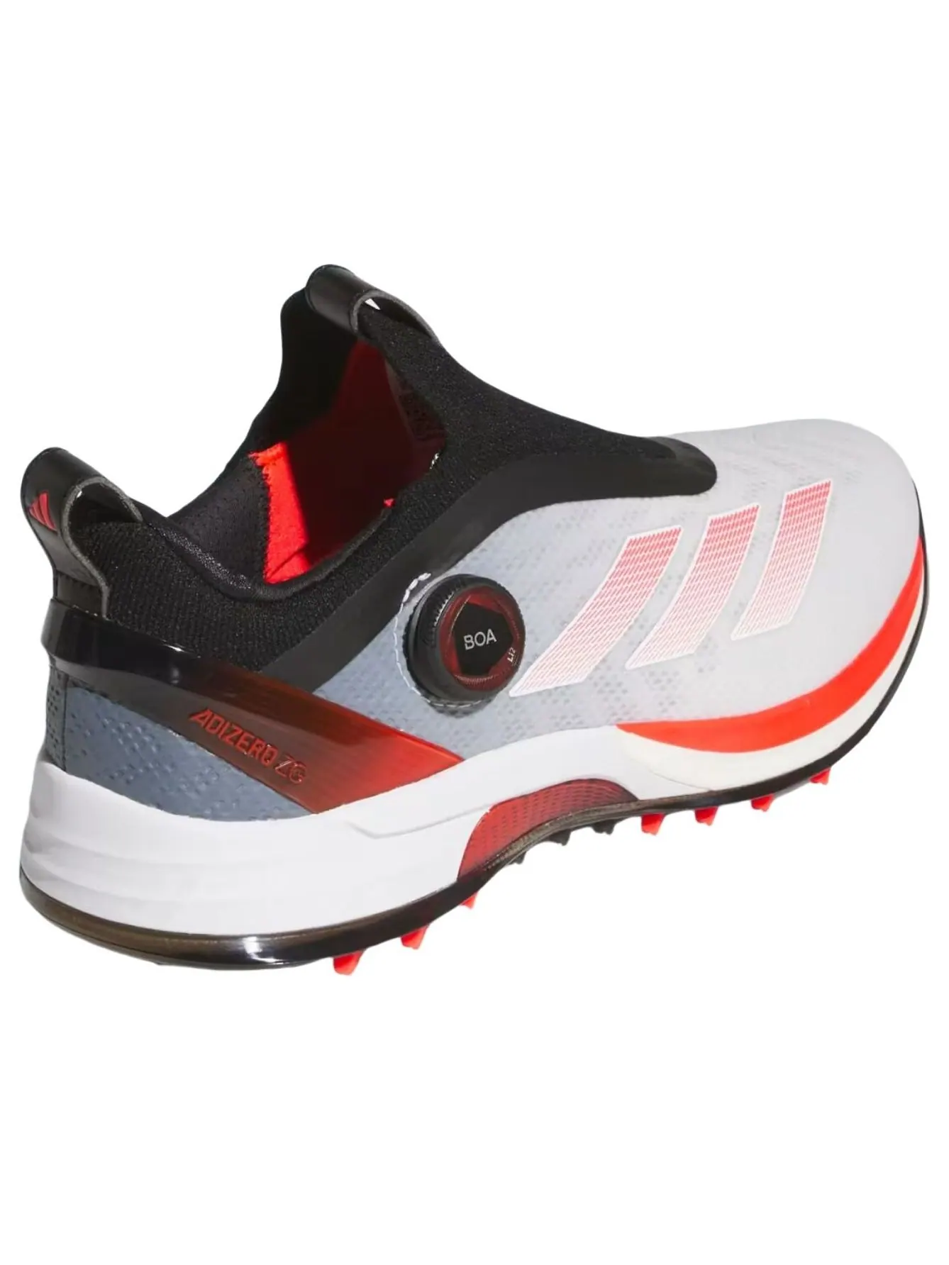 Adidas Adizero ZG Boa Spikeless Golf 'Cloud White Lucid Red Core Black' — изображение 5 из 6, белый/красный/черный