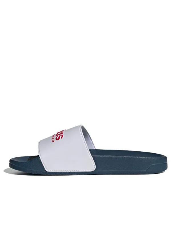 Тапочки adilette душ Adidas — изображение 1 из 3, белый/темно-синий