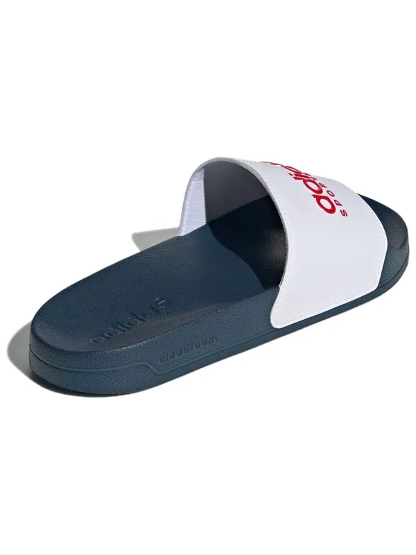 Тапочки adilette душ Adidas — изображение 2 из 3, белый/темно-синий