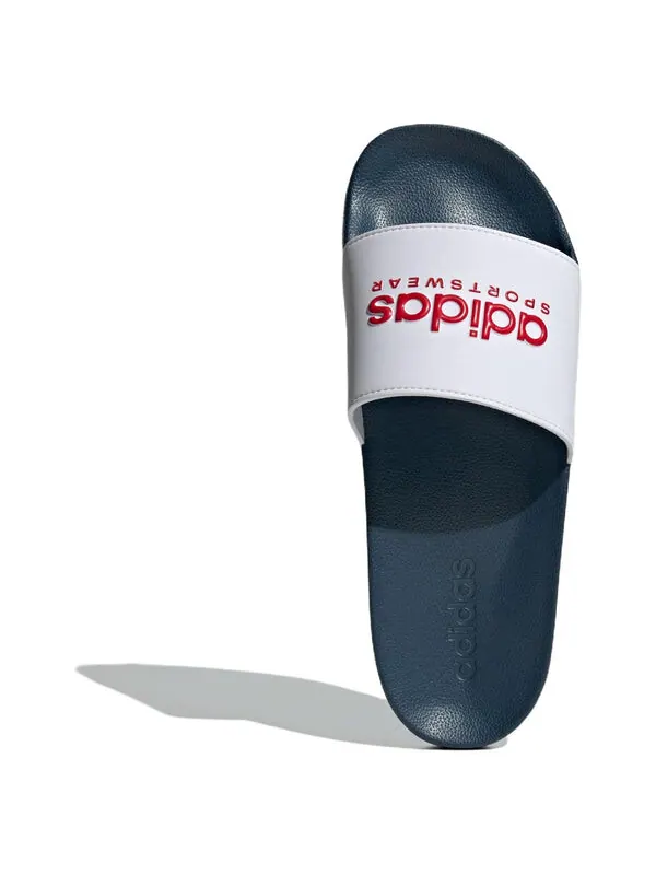 Тапочки adilette душ Adidas — изображение 3 из 3, белый/темно-синий