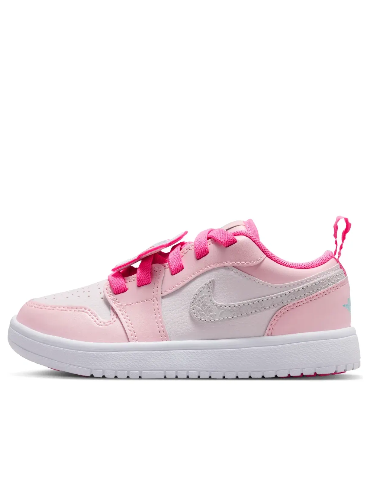 Детские кроссовки с кожаным верхом Air Jordan 1 Low ALT SE Pink Bloom — изображение 1 из 6, розовый