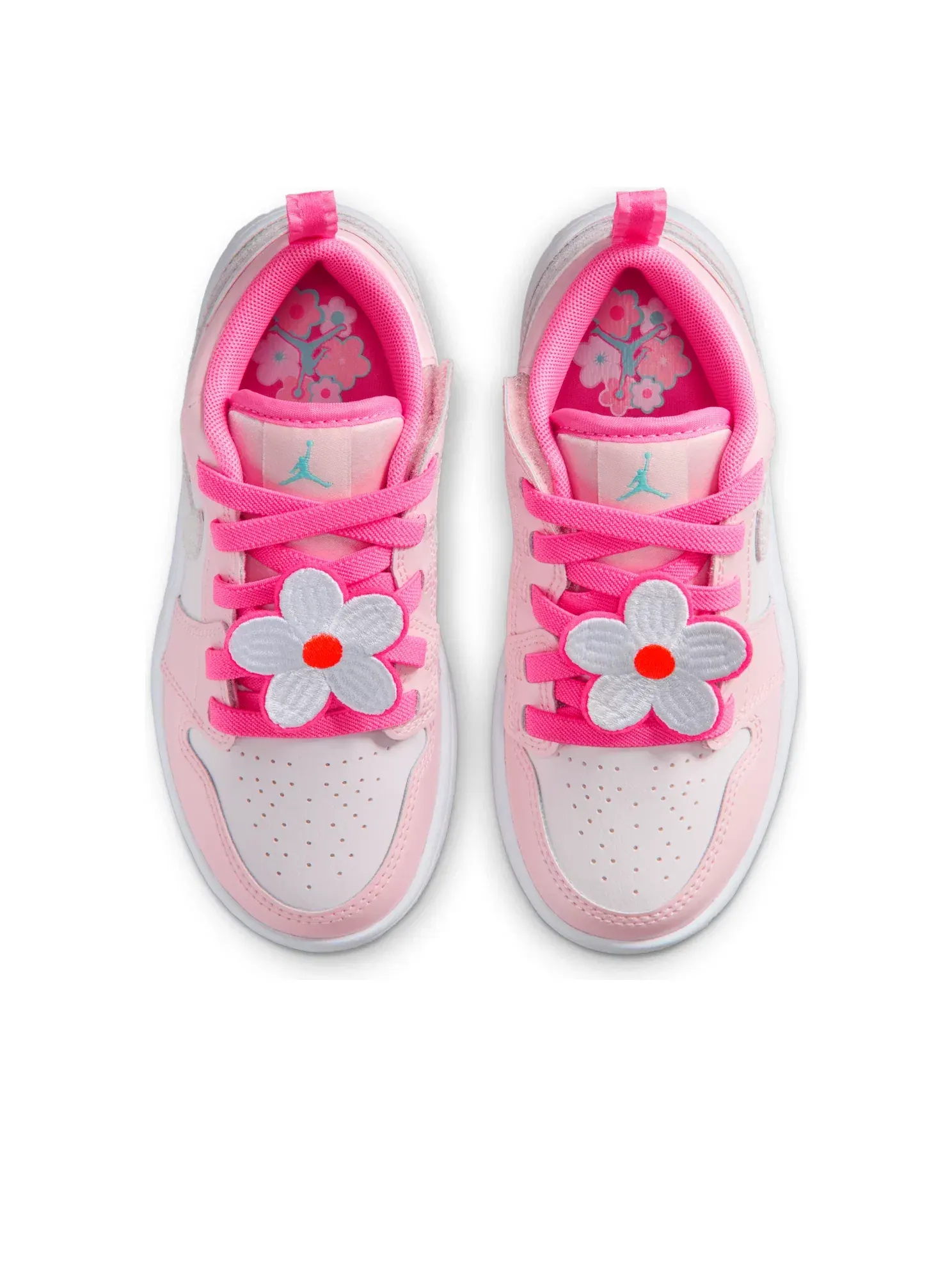 Детские кроссовки с кожаным верхом Air Jordan 1 Low ALT SE Pink Bloom — изображение 2 из 6, розовый