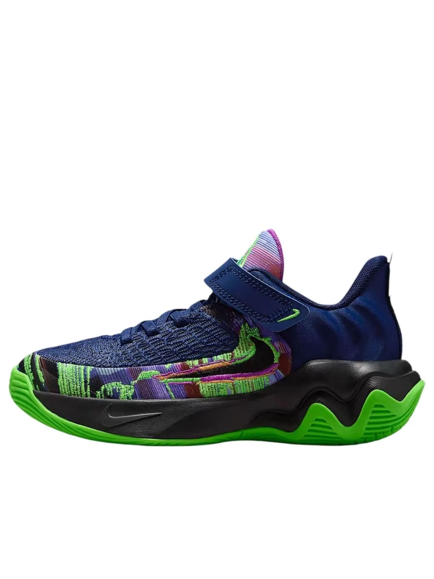 Кроссовки (PS) Nike Giannis Immortality 4 'Space Blue Impact Green Bright Purple Black' — изображение 1 из 6, мульти